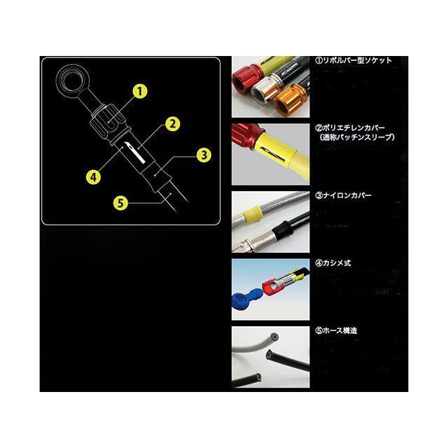 ACパフォーマンス GPZ400F フロントホース アルミ（ブラック/ゴールド） AC-PERFORMANCE LINE_1