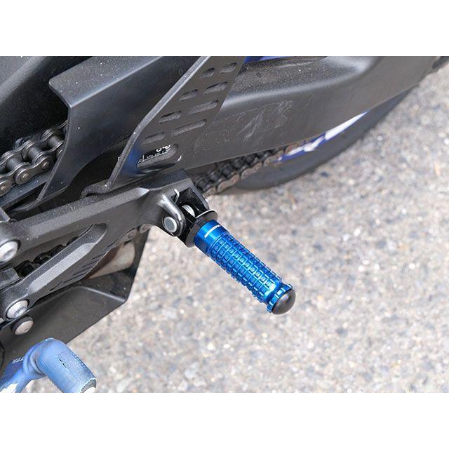SPEEDRA YZF-R6 アルミ削り出しステップ スタンダードタイプ ライダー側 取付部 シルバー ステップバー ブルー メーカー在庫あり SP…_1