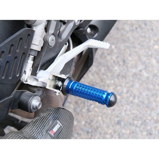 SPEEDRA YZF-R6 アルミ削り出しステップ スタンダードタイプ ライダー側 取付部 シルバー ステップバー ブルー メーカー在庫あり SP…_2