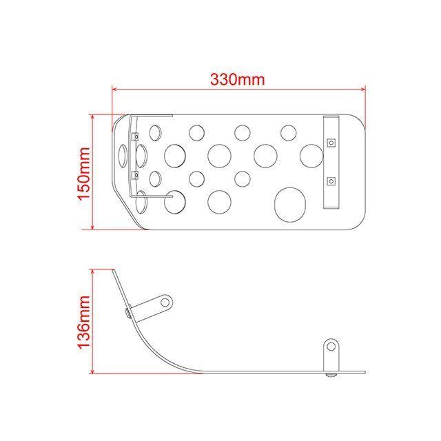 ジータ CL250 REBEL 250 エンジンプロテクション アンダーガード（シルバー） メーカー在庫あり ZETA_3