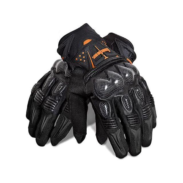 Kaedear（カエディア） エレクトロMOTOグローブ（オレンジ） サイズ L