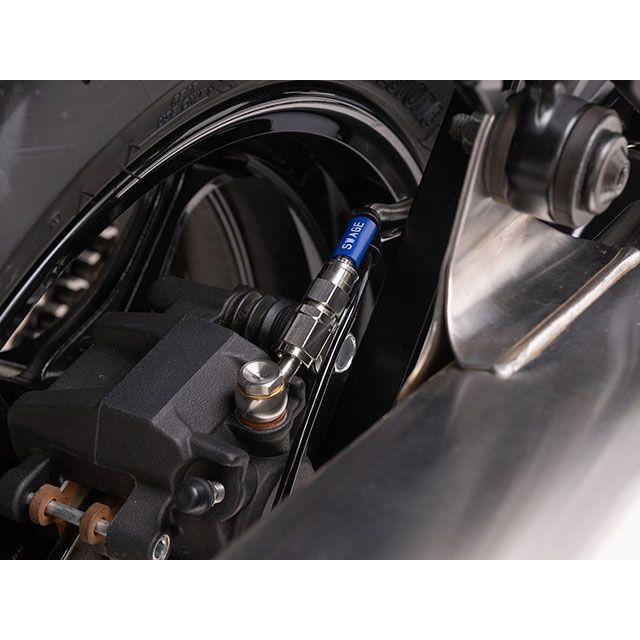スウェッジラインプロ Hayabusa リアホースキット（ステンレスブラック） ホースカラー ブラック メーカー在庫あり SWAGE-LINE PROの画像