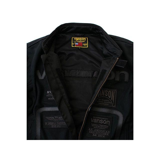 Vanson メッシュジャケット ブラック 2025モデル Webike | VANSON