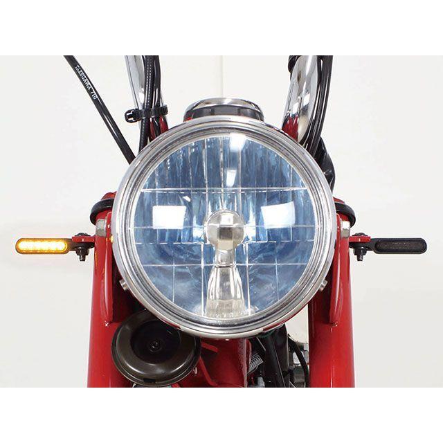 SP武川 汎用（DC12V） オーバルミニLEDウインカー4個セット（スモーク） SP TAKEGAWAの画像