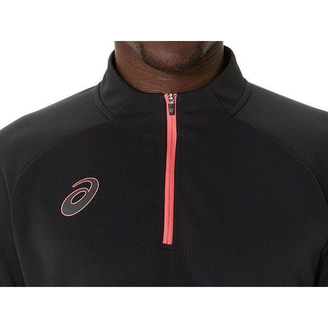 アシックス 2101A301 HALFZIP KNIT TOP（パフォーマンスブラック） サイズ 2XL ASICSの画像
