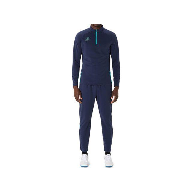 アシックス 2101A301 HALFZIP KNIT TOP（ミッドナイト） サイズ L ASICSの画像