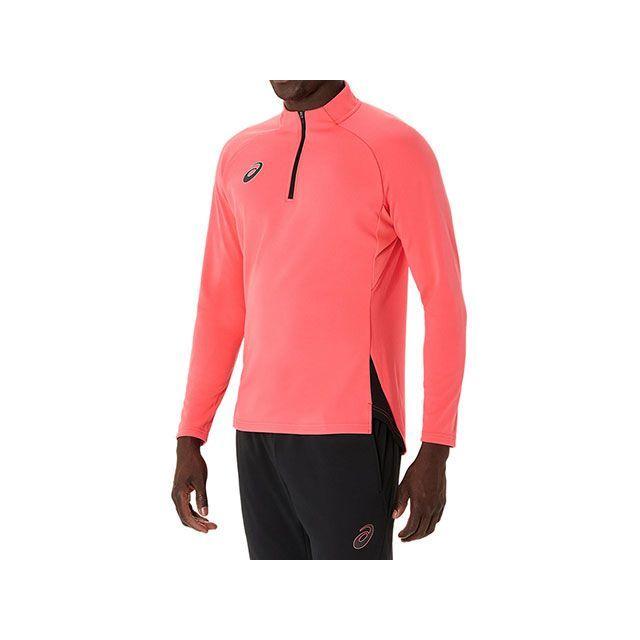 アシックス 2101A301 HALFZIP KNIT TOP（コーラルリーフ） サイズ XL メーカー在庫あり ASICSの画像