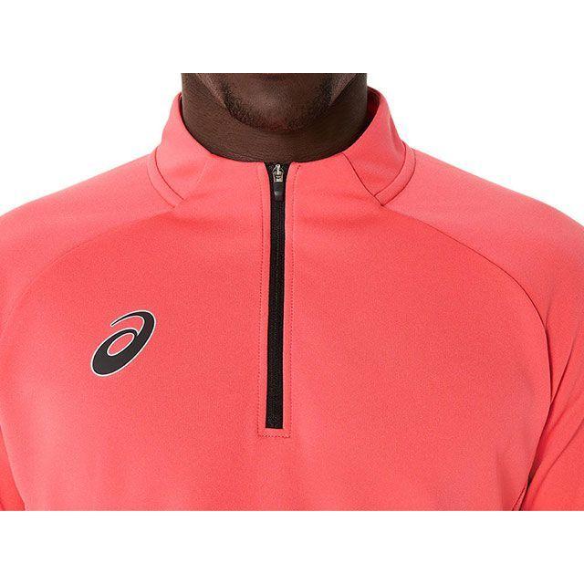 アシックス 2101A301 HALFZIP KNIT TOP（コーラルリーフ） サイズ XL メーカー在庫あり ASICSの画像