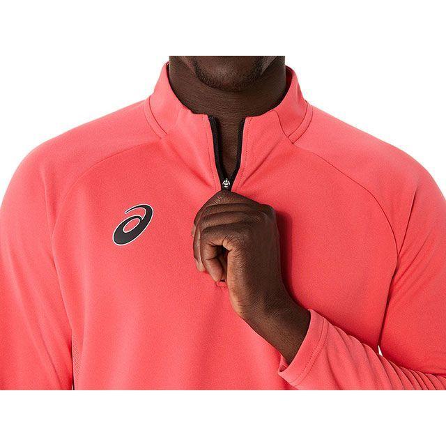 アシックス 2101A301 HALFZIP KNIT TOP（コーラルリーフ） サイズ XL メーカー在庫あり ASICSの画像