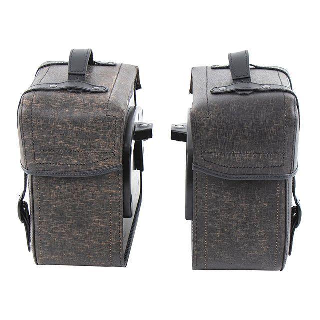 ヘプコ＆ベッカー サイドレザーバッグ ラゲッド C-Bowサイドキャリア用 左右セット（ブラウン） HEPCO＆BECKER_2