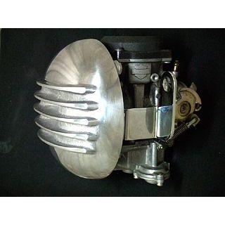 フォーク Harley-Davidson 3Dラウンド エアクリーナー フィン for S＆S B、ケイヒンバタフライ FORK_2