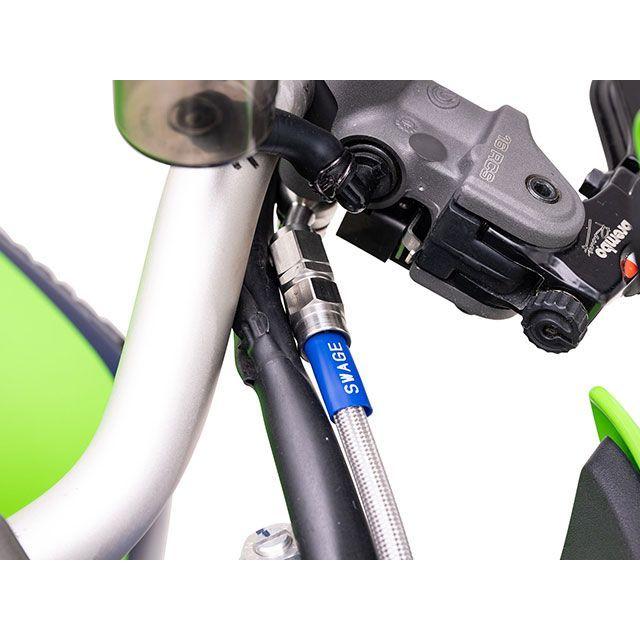 SWAGE-LINE - スウェッジライン ZRX1200 DAEG クラッチホースキット 配管挙げ句のはて 軽銀/黒いこと 配管色合い せつ然たる 製造会社店卸し資産あり SWAGE…