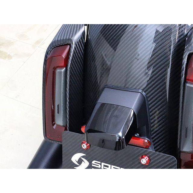 SPEEDRA FLHX ストリートグライド FLTRX ロードグライド リアウインカーカバー 左右セット ドライカーボン カラー 綾織り艶消し S…_2