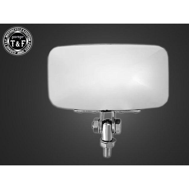 ガレージT&F ビラーゴ250/S ビラーゴ250（S） ビンテージスクエアヘッドライト LED仕様＋ステーSET（タイプA） タイプ メッキ T&F_3