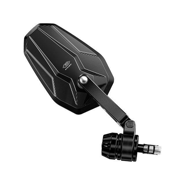 【ほぼ未使用】Kaedear （カエディア）M6ミラーステルスミラー／バーエンド Kaedear（カエディア） 汎用 シックスビジョン ステルスミラー/エクス