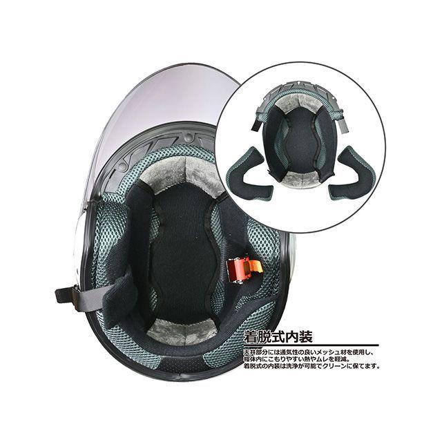 リード工業 STRAX SJ-9 ジェットヘルメット（ホワイト） サイズ M LEAD