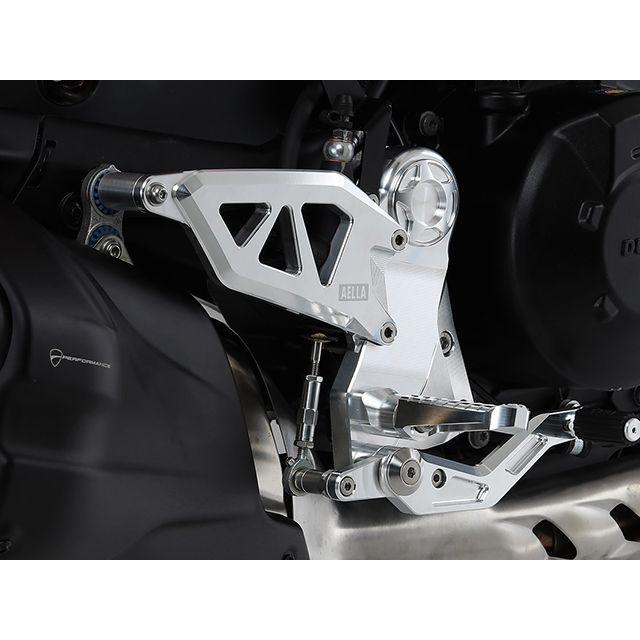 アエラ DIAVEL V4 ライディングステップキット（ホワイト） AELLA_1