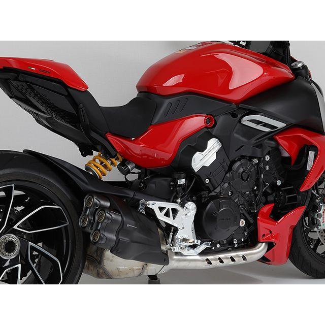 アエラ DIAVEL V4 ライディングステップキット（ホワイト） AELLA_5