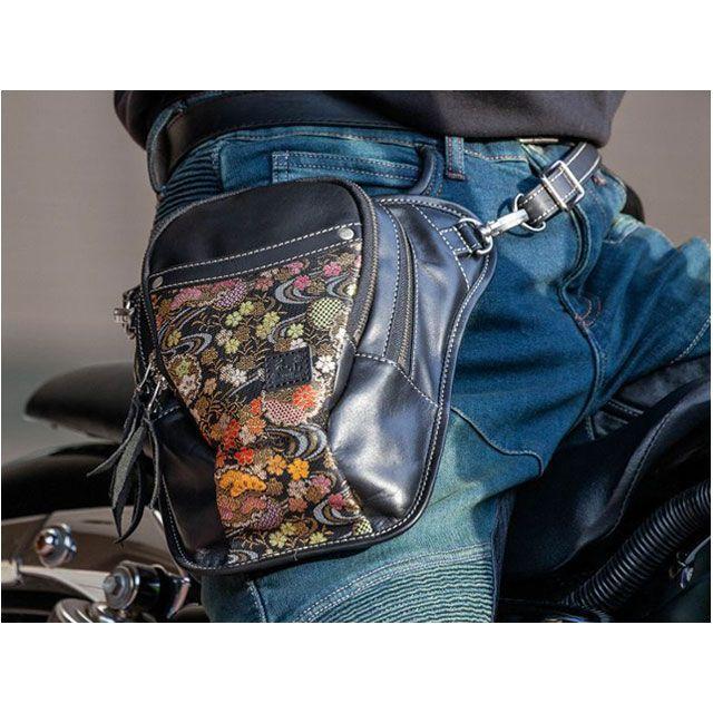 DEGNER - デグナー W-39K 花山 ホルスターバッグ（水筋雪輪/黒いこと） 製造会社店卸し資産あり