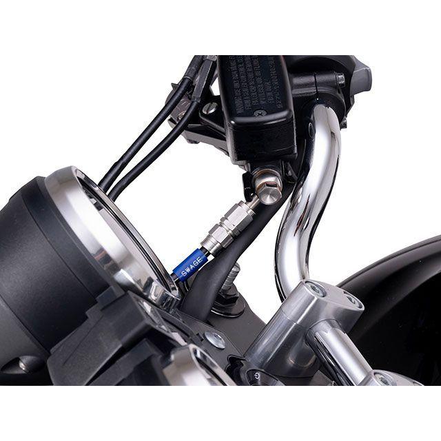 スウェッジラインプロ CB400SF Revo フロントホースキット バイピース（ステンレス） ホースカラー ブラック SWAGE-LINE PROの画像