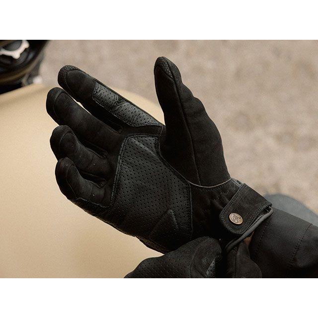 モートーン レザーグローブ WRAITH ヌバック牛皮（ブラック） サイズ L Motone Customs_4