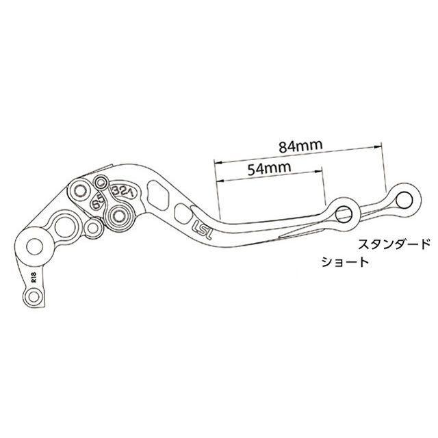 正規品／エルエスエル アジャスタブル ブレーキレバー レバーカラー：ブラック アジャスターカラー：レッド LSL バイク｜motoride｜03