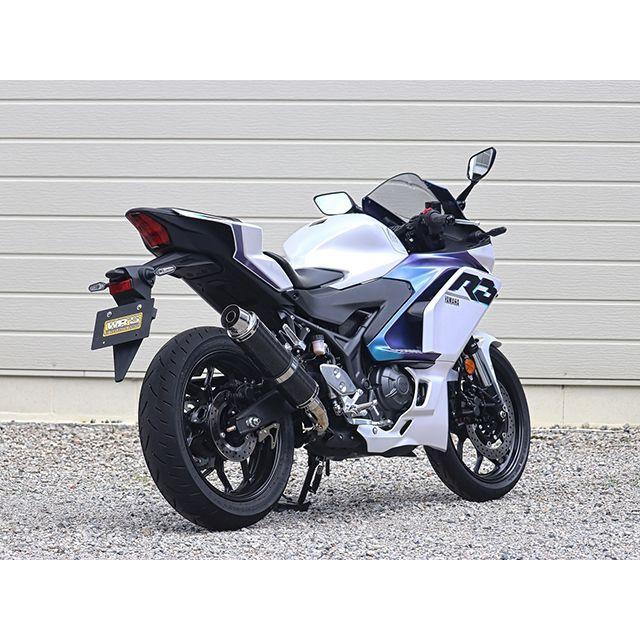 ダブルアールズ YZF-R3/MT-03 JMCA スリップオン ラウンド・カーボン