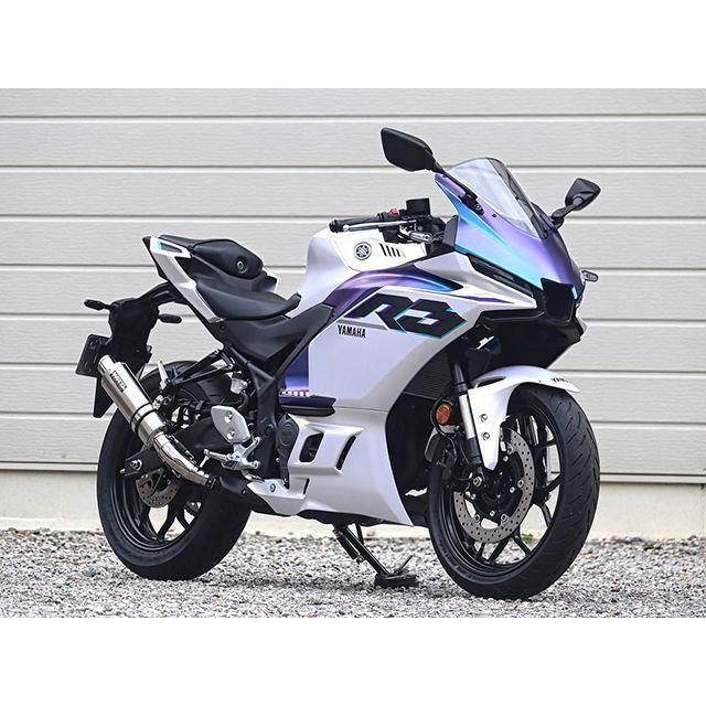 ダブルアールズ YZF-R3/MT-03 JMCA スリップオン S.O.Vショートチタンオーバルソリッドタイプ WR’S