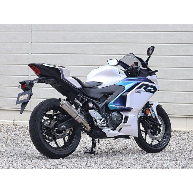 ダブルアールズ YZF-R3/MT-03 JMCA スリップオン S.O.Vショートチタンオーバルソリッドタイプ WR’S