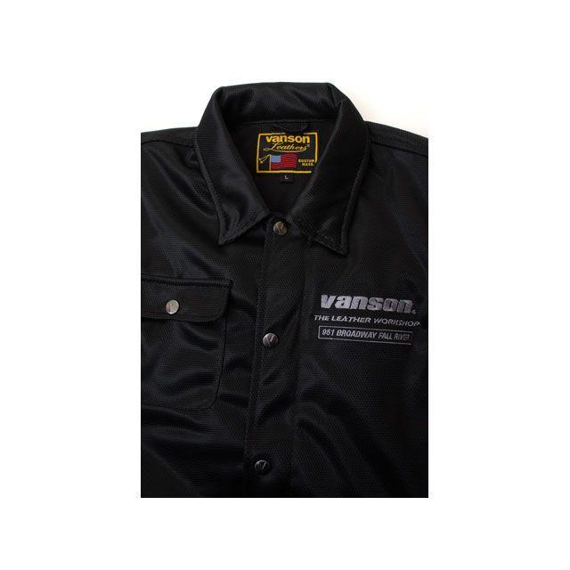 バンソン 2026春夏モデル TVS2603S メッシュコーチジャケット（ブラック/シルバー） サイズ M メーカー在庫あり VANSON_2