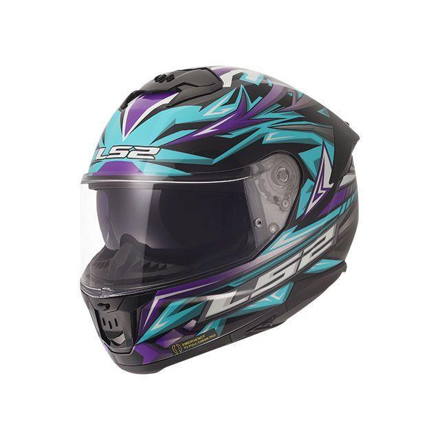 LS2 HELMETS エルエスツーヘルメット STREAM II（ブルーパープル