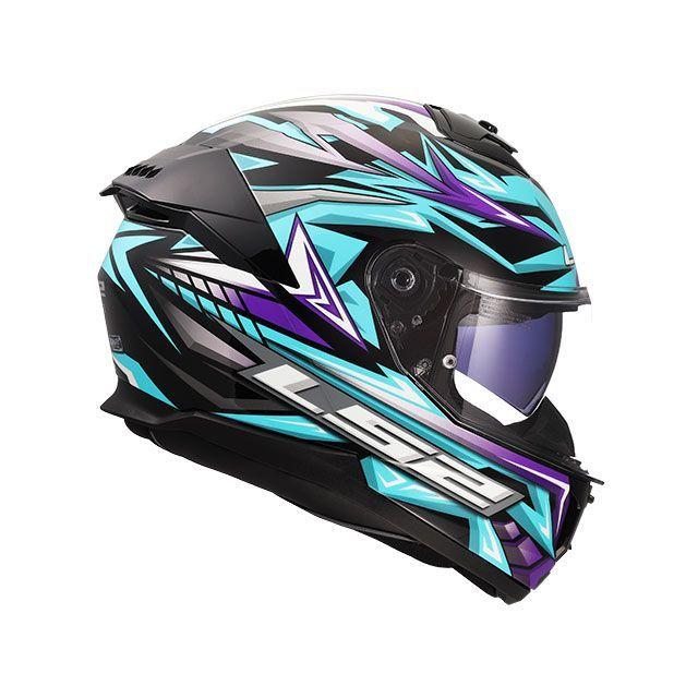 LS2 HELMETS エルエスツーヘルメット STREAM II（ブルーパープル