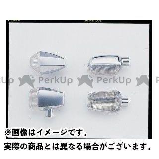 ブランド登録なし - ポッシュフェイス 汎用 ZRタイプフロントウインカーダブル球付仕掛ける・判定基準 上半身色つや メッキ 水晶体色つや 読みやすい POSH Faith バイク-ライト、レンズ-車、バイク、自転車