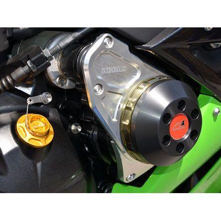 アグラス ZX-6R レーシングスライダー 2点SET カラー チタン/ブラック AGRAS_2