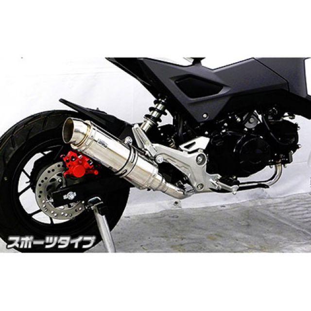 WirusWin - ウイルズウィン グロム/MSX125（2型） グロム/MSX125（2型）用 ロイヤルえり巻き 運動競技印字機（フルエキゾースト） オプション オプ…
