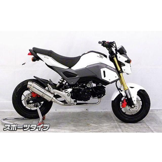 WirusWin - ウイルズウィン グロム/MSX125（2型） グロム/MSX125（2型）用 ロイヤルえり巻き 運動競技印字機（フルエキゾースト） オプション オプ…