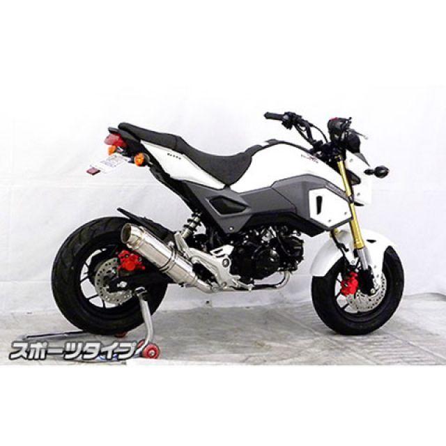 WirusWin - ウイルズウィン グロム/MSX125（2型） グロム/MSX125（2型）用 ロイヤルえり巻き 運動競技印字機（フルエキゾースト） オプション オプ…
