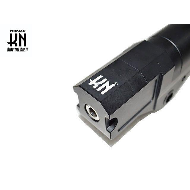 KN企画 シグナスX 4型 スーパーフロントフォーク 260mm/4potキャリパー カラー ブラック メーカー在庫あり kn926の画像