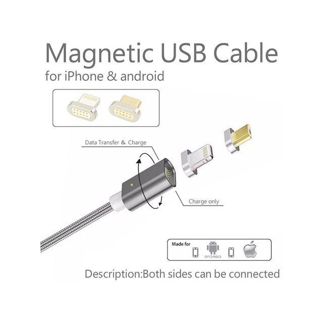 正規品／ライズコーポレーション マグネット式USBケーブル 1m 充電/データ通信用 iPhone（Lightning）/Android（Micro…｜motoride｜04