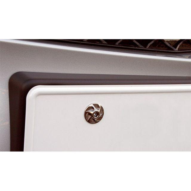 モトクレイジー 汎用 プレミアムチタンボルト・自動車ナンバープレート用3本セット MotoCRAZY