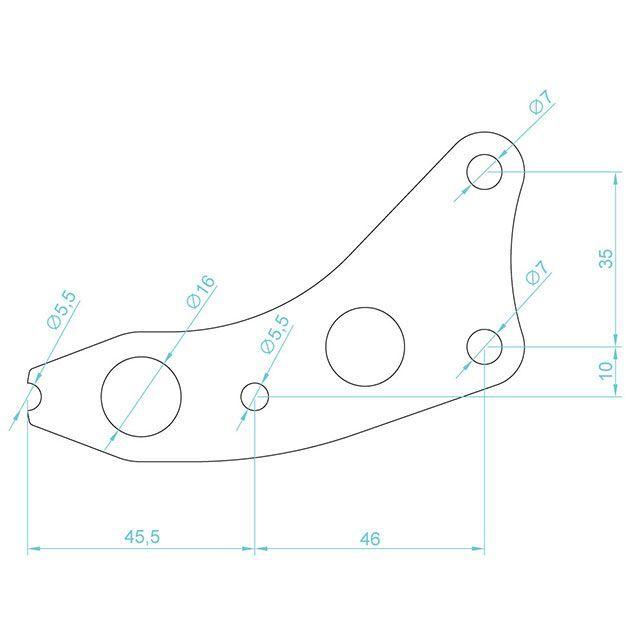 正規品／グッズ 250TR サイドマウントメーターステー 250TR GOODS バイク｜motoride｜02