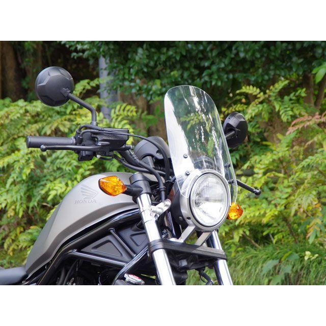 ワールドウォーク レブル250/ABS レブル500 レブル250/500用フォークマウントスクリーン ロング（クリア） メーカー在庫あり WW_3