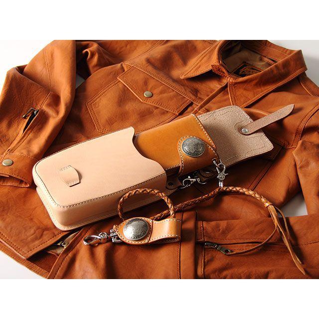 DEGNER（デグナー） WC-2 レザーウォレットケース（タン