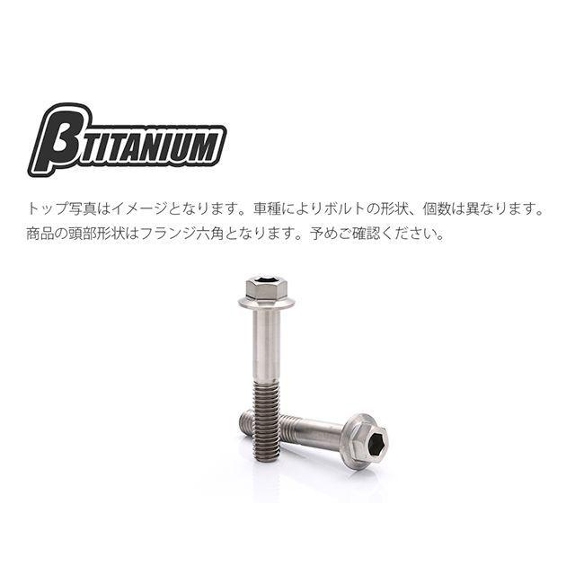 ベータチタニウム GSX-R1000 GSX-R600/750 フロントフォークピンチボルトキット 仕様 マジョーラブルー（陽極酸化あり） βTIT…の画像
