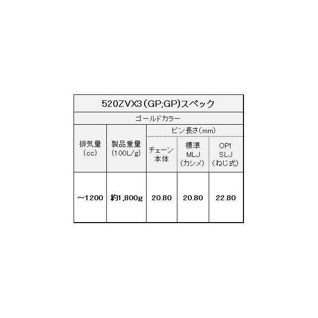 江沼チェーン 汎用 NXリングチェーン 520ZV-X3（GP/GP） SLJ リンク数 108L メーカー在庫あり EKチェーン_4