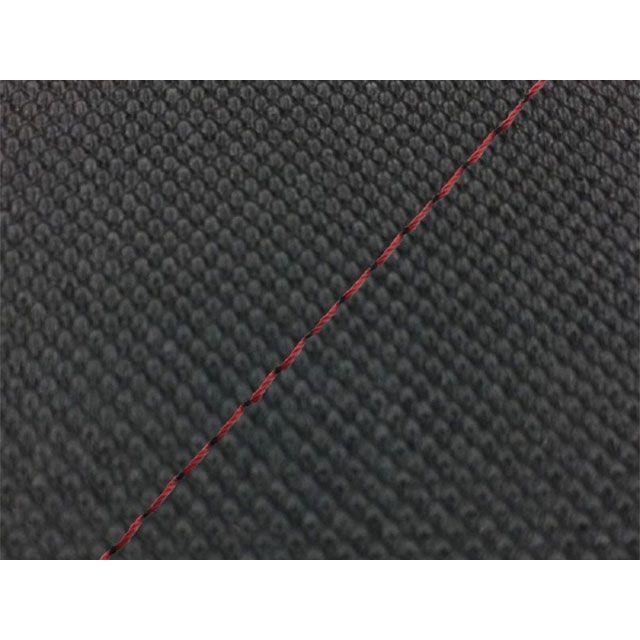 アルバ タクトDX シート張替サービス/工賃・送料込/タクトDX（AB07）/生地色：スベラーヌ黒/赤ステッチ ALBA_2