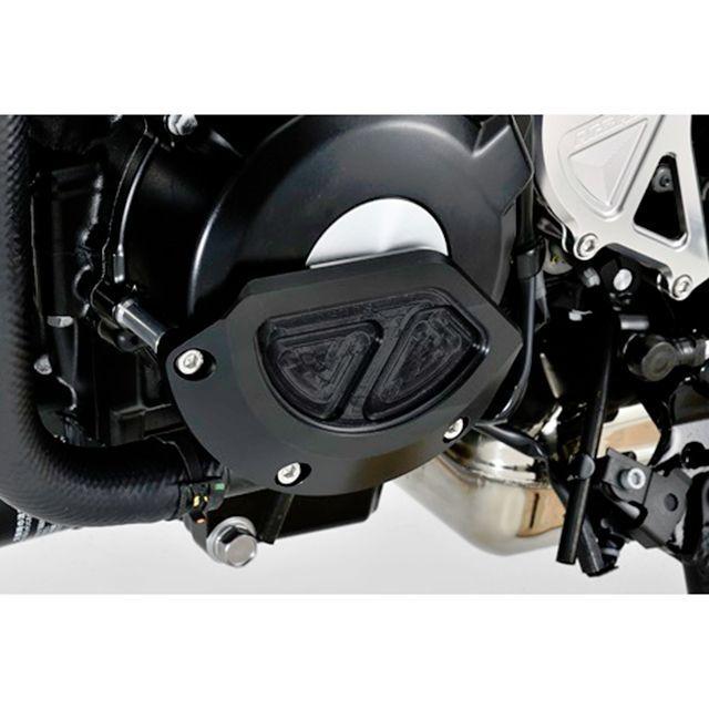 アグラス Z900RS レーシングスライダー 3点セット フレームφ50＋ジェネレターB ジュラコンカラー ブラック タイプ ロゴ有 AGRASの画像