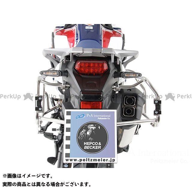 （正規品）ヘプコ＆ベッカー CRF1000Lアフリカツイン サイドケースホルダー＋サイドケース Xplorer（Cutout）セット（シルバー） H… 外装パーツ