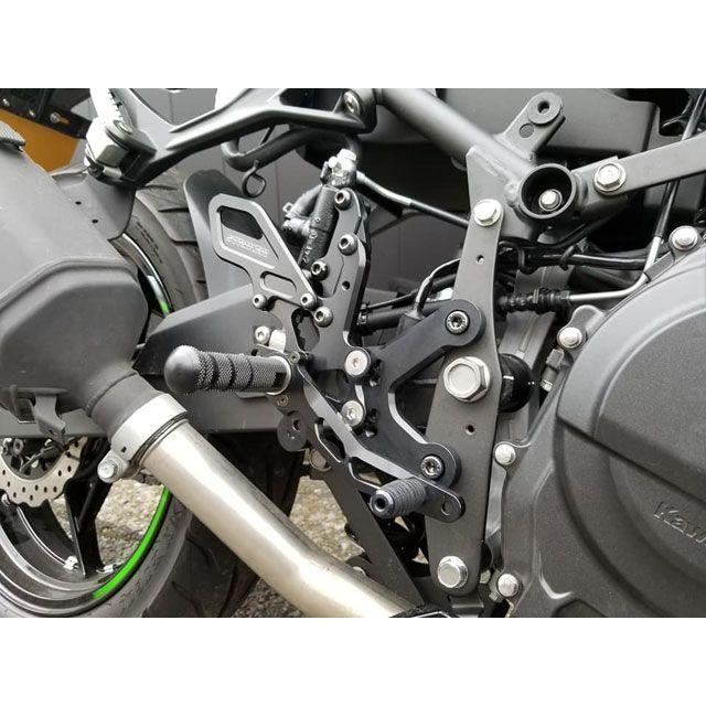 ストライカー NINJA250/400 スペシャルステップ専用 レースコンバートキット（ブラック） STRIKERの画像