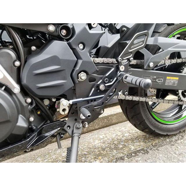 ストライカー NINJA250/400 スペシャルステップ専用 レースコンバートキット（ブラック） STRIKERの画像